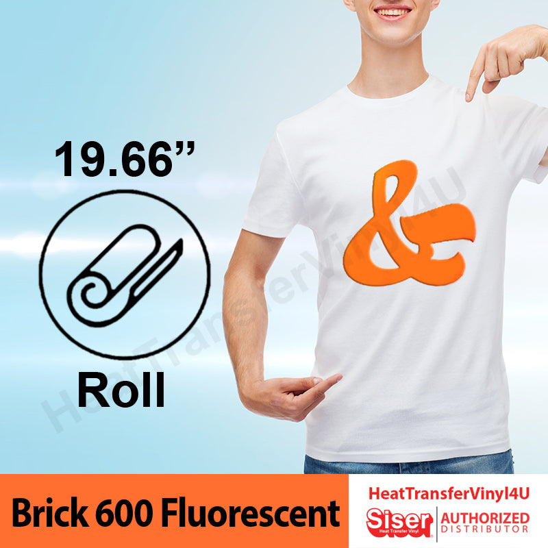 Siser Brick 600 Fluorescent 19.66 Roll (Yard)