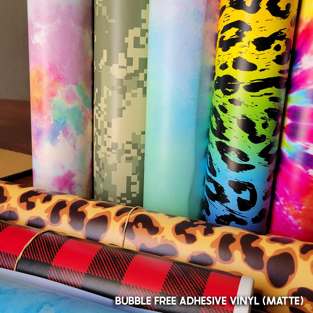 Leopard Bubble-Free Patterned Adhesive Vinyl (12" x 12")
