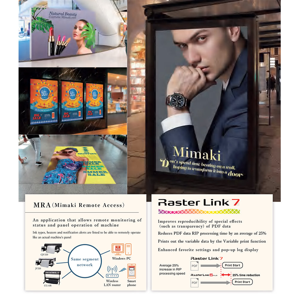 Mimaki JV330 Roll to Roll Eco-solvent Inkjet Printer