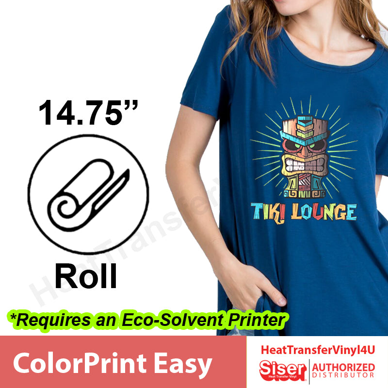 Vinilo textil imprimible Easy Color de Siser  Heat transfer vinyl, Mens  tops, Mens tshirts