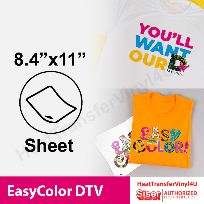 Siser® EasyColor™ DTV™ - Sheet Packs