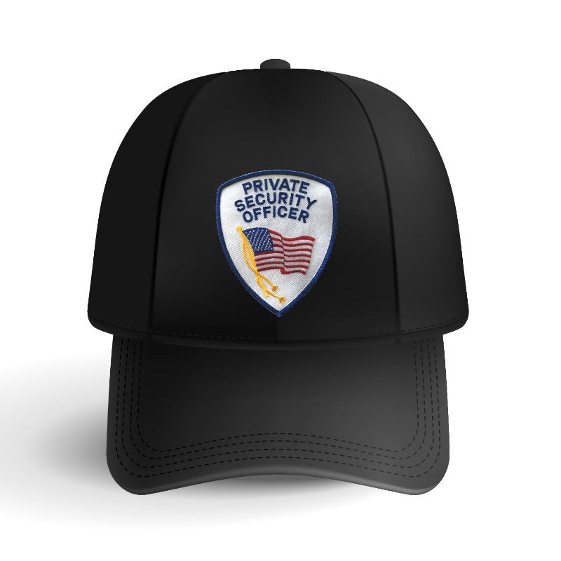 Private Security Officer w/ Flag Embroidered Patch (4" x 4.75")