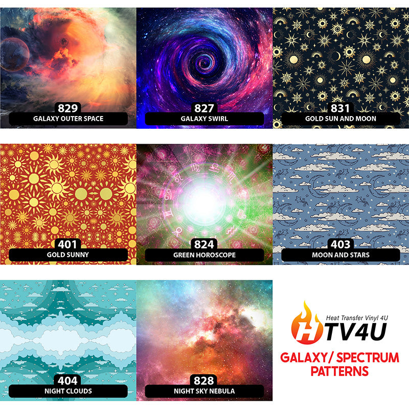 Galaxy / Spectrum Patterned HTV