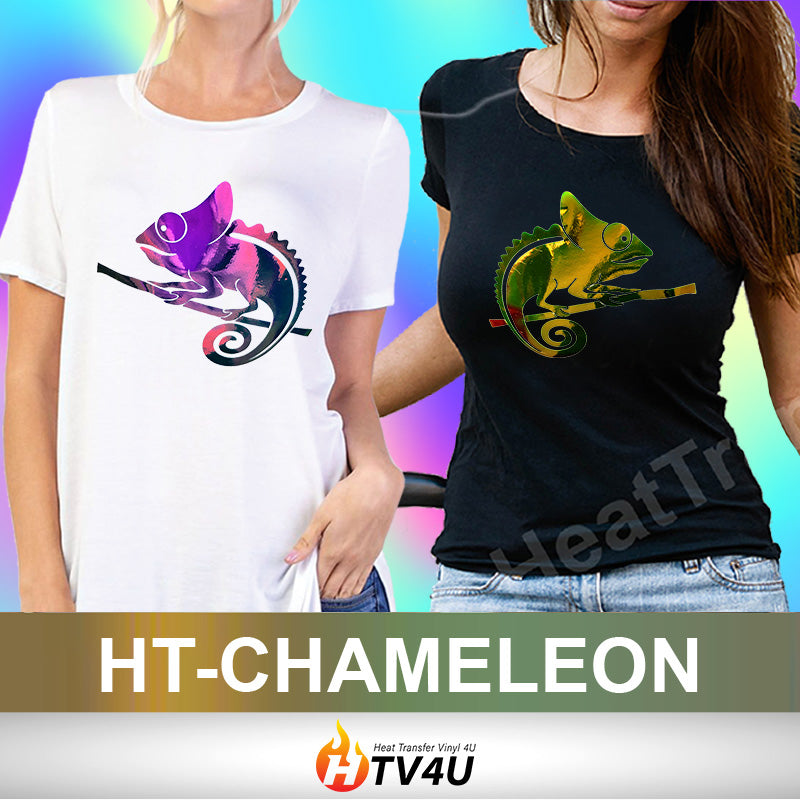 Chameleon Black Reflective Heat Transfer Vinyl (HTV)