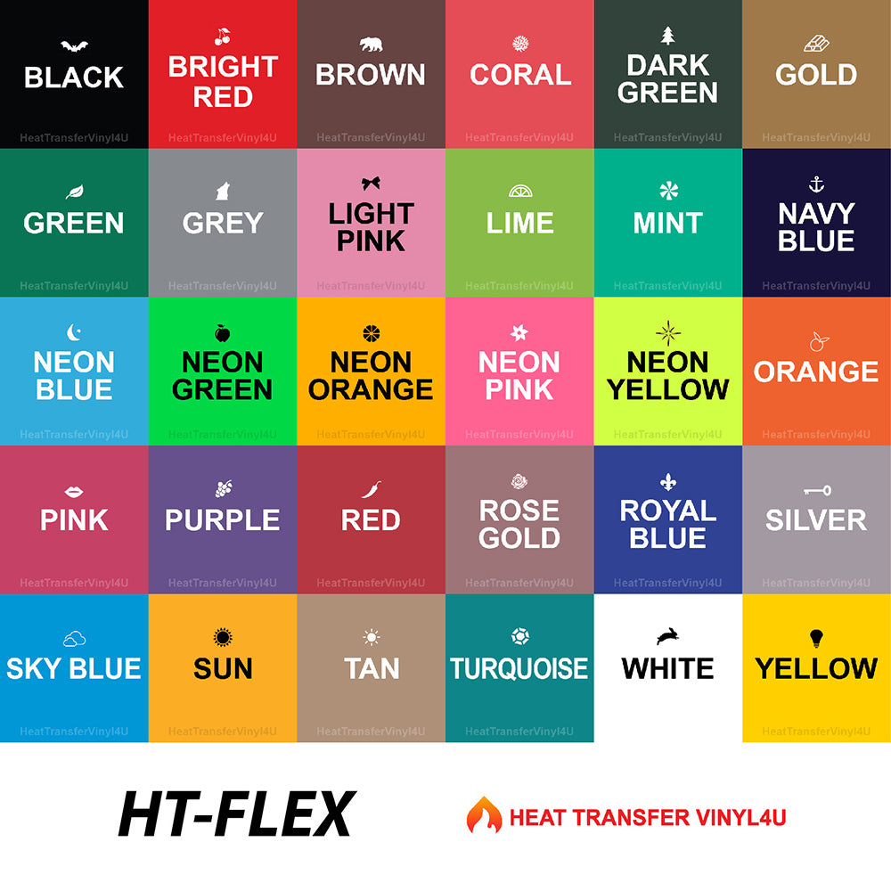 Heat Transfer Vinyl-Light Yellow PU Flex HTV Vinyl 20