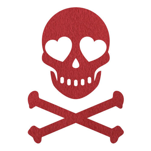 Heart Skull Plush HTV (5.5" x 7.8")