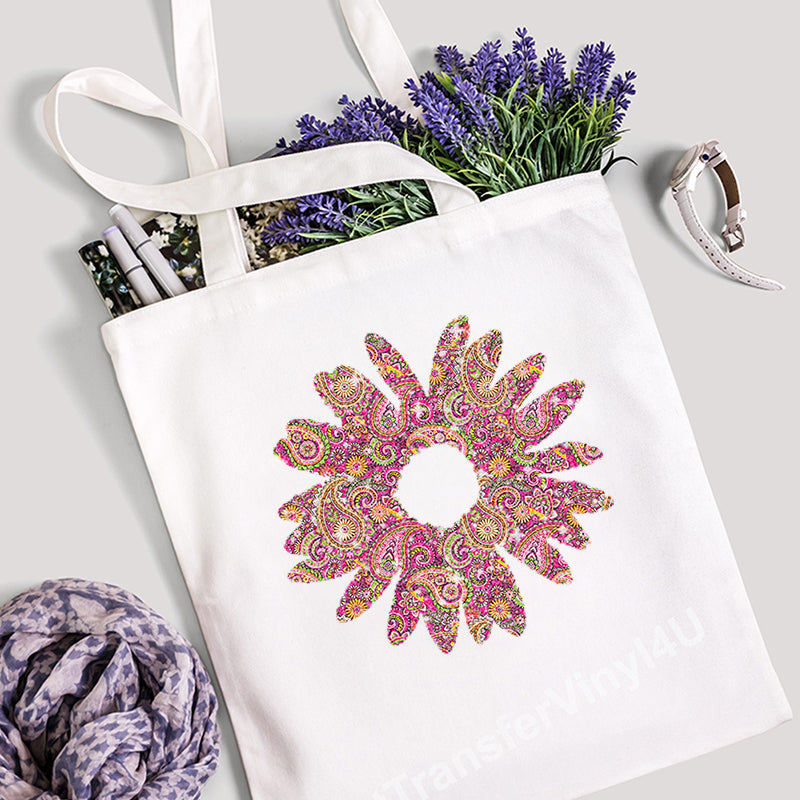 Paisley Glitter Patterned HTV