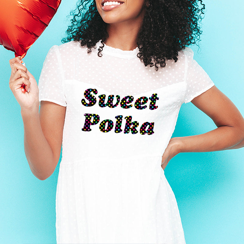 Polka Dot Patterned HTV