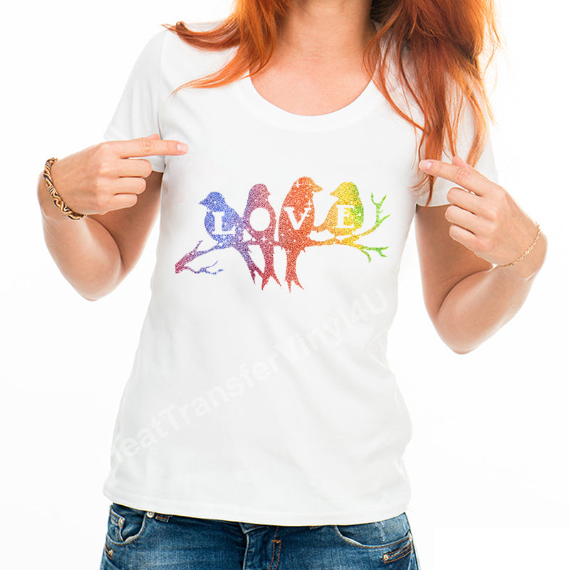 Watercolor Glitter Patterned HTV