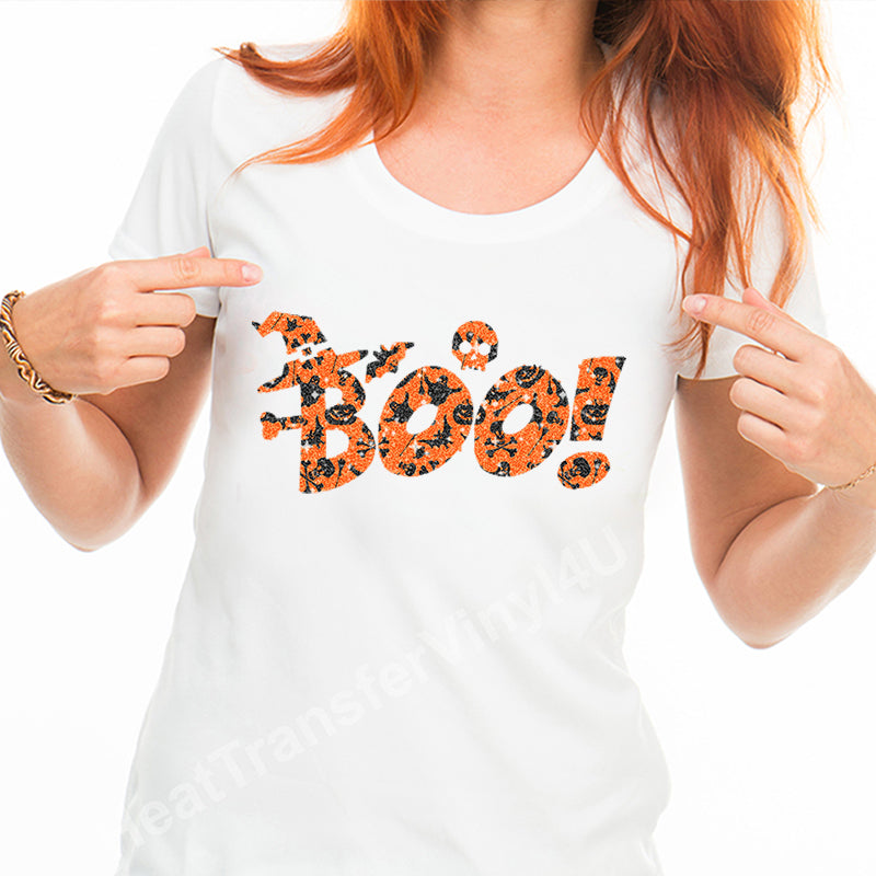 Halloween Glitter Patterned HTV