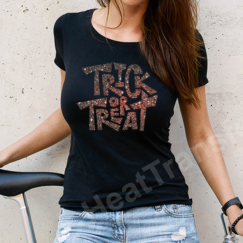 Halloween Glitter Patterned HTV