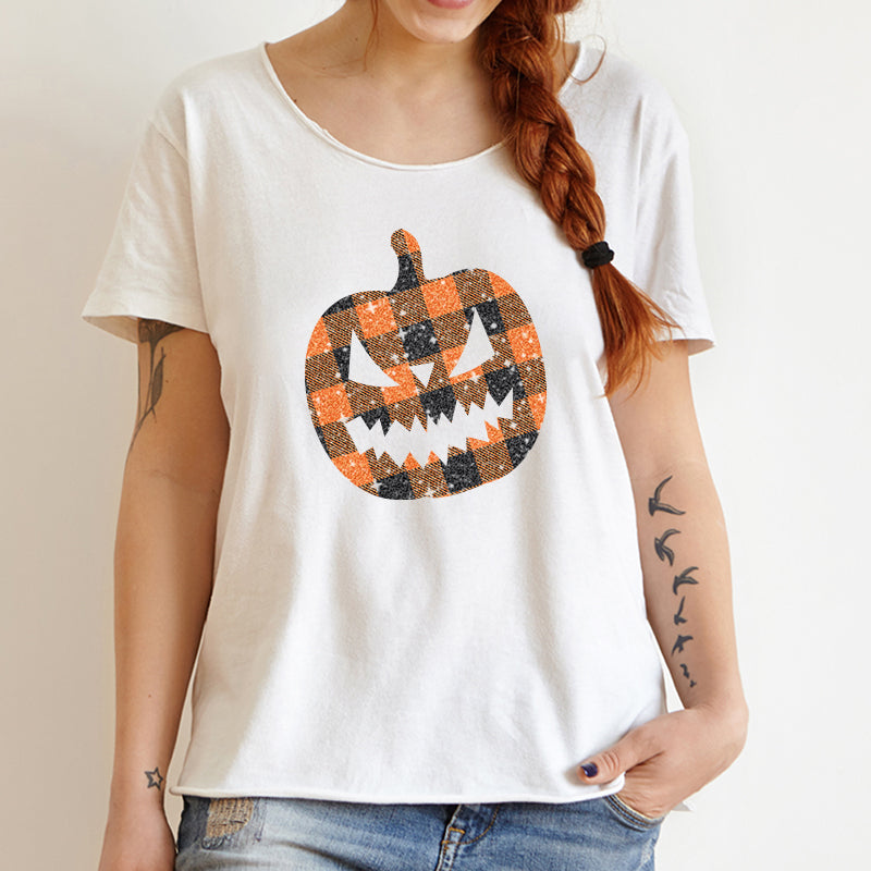 Halloween Glitter Patterned HTV