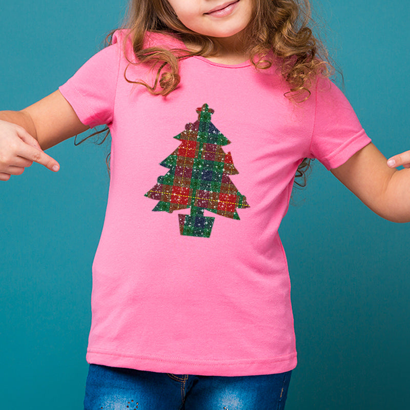 Plaid Glitter Patterned HTV