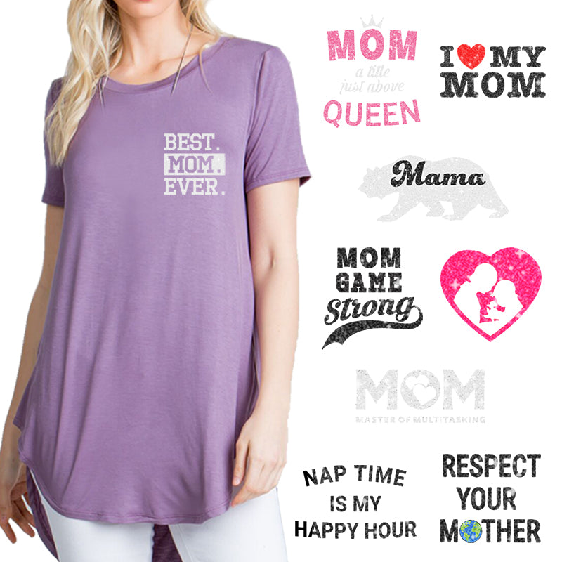 Mother's Day Theme PAC Glitter HTV (4")