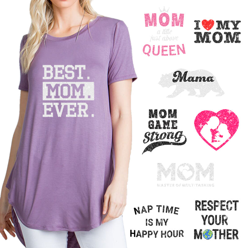 Mother's Day Theme PAC Glitter HTV (8")