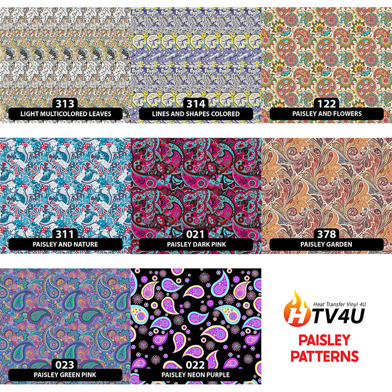 Paisley Patterned HTV