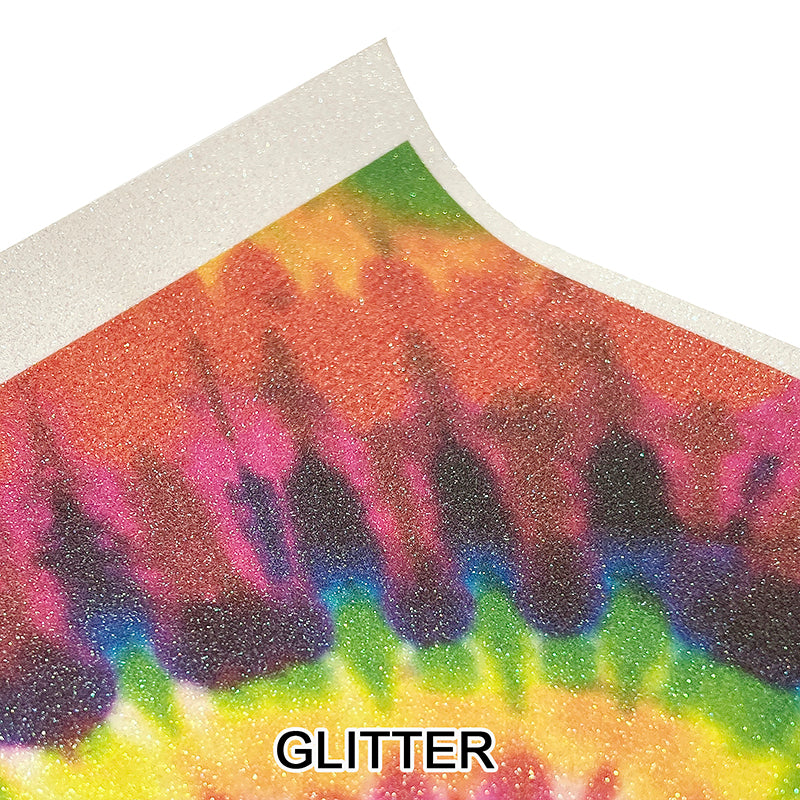 Tie Dye Glitter Patterned HTV