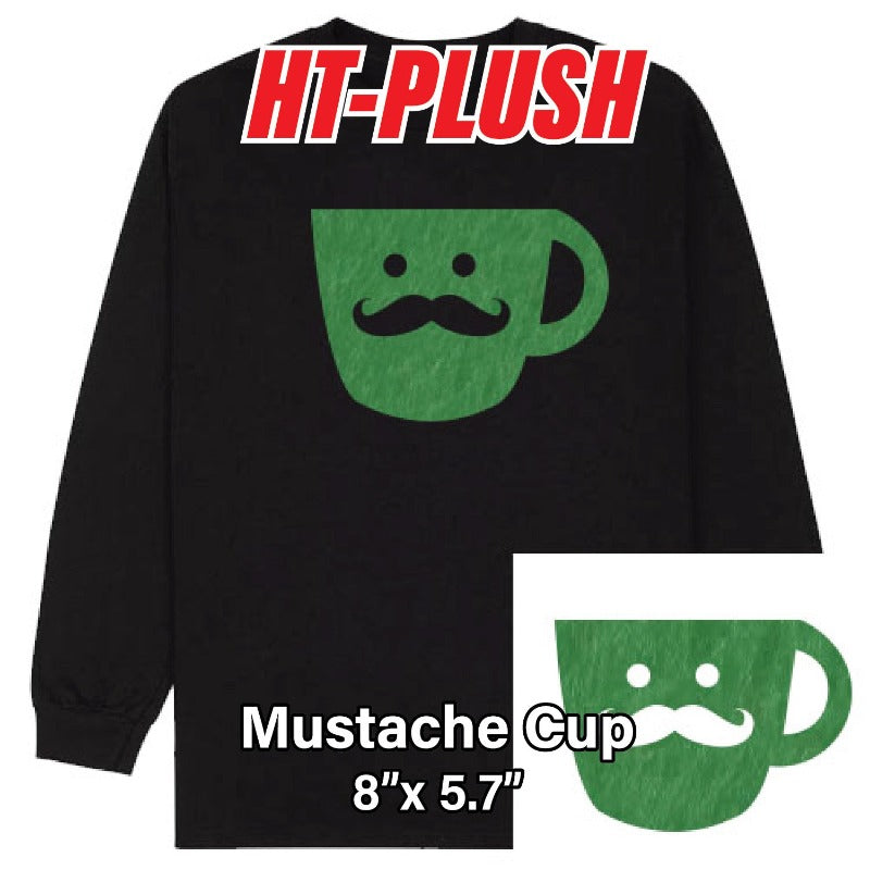 Mustache Cup Plush HTV (8" x 5.7")