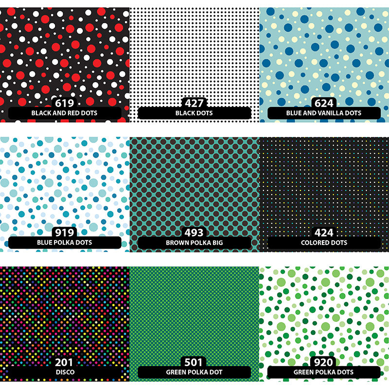 Polka Dot Patterned HTV