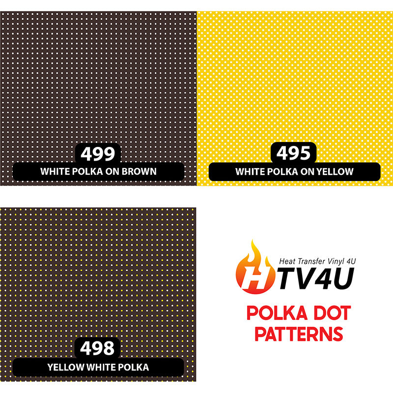 Polka Dot Patterned HTV