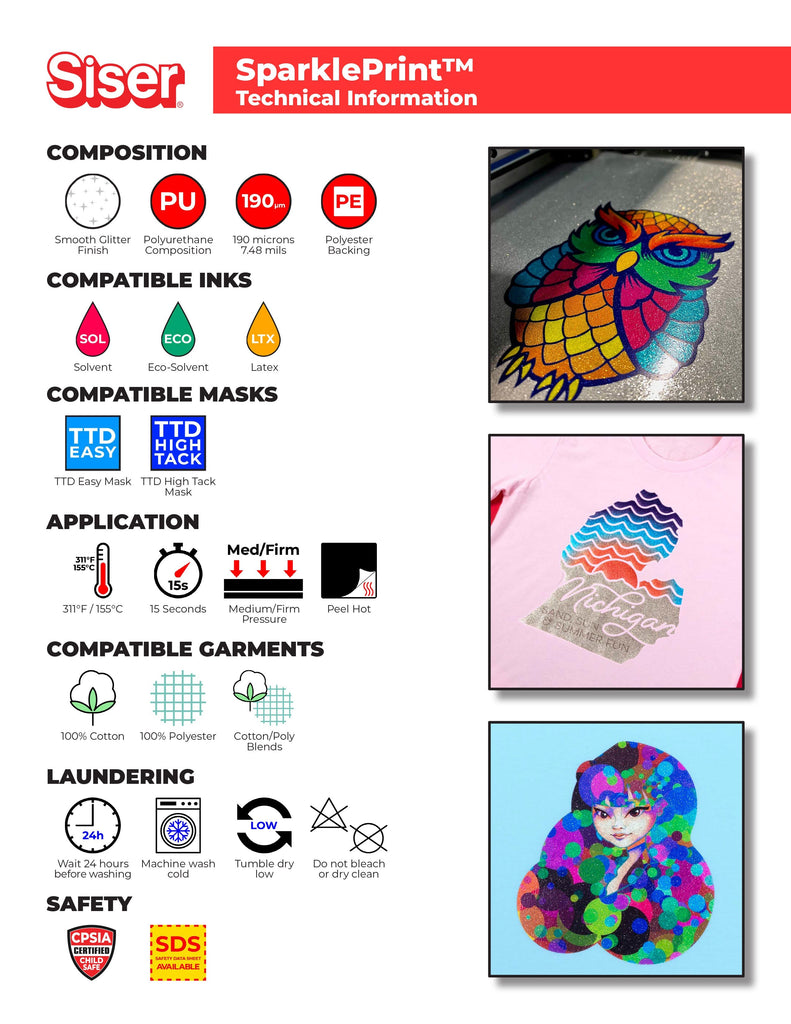 Siser SparklePrint Digital Media