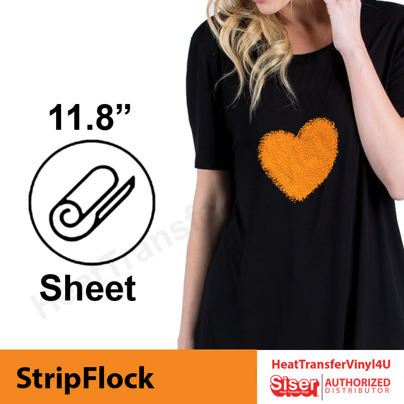 Siser Stripflock Pro Iron on Heat Transfer Vinyl for T-shirts 12