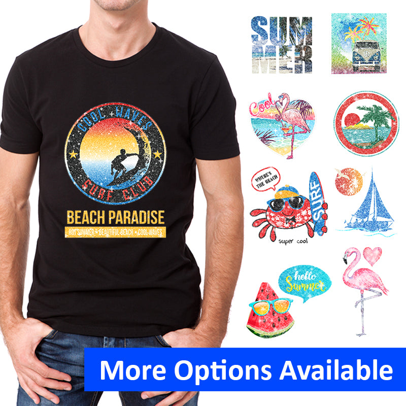 Summer Theme PAC Glitter HTV (8")