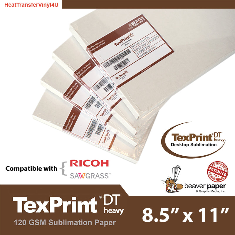 TexPrint®DT Heavy Desktop Sublimation Paper - 8.5" X 11"