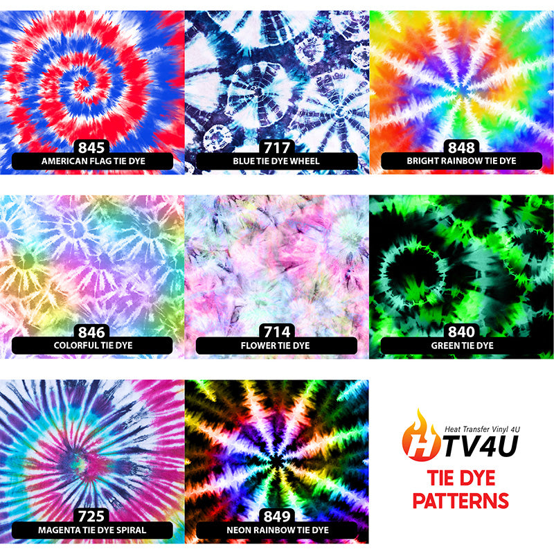 Tie Dye Patterned HTV