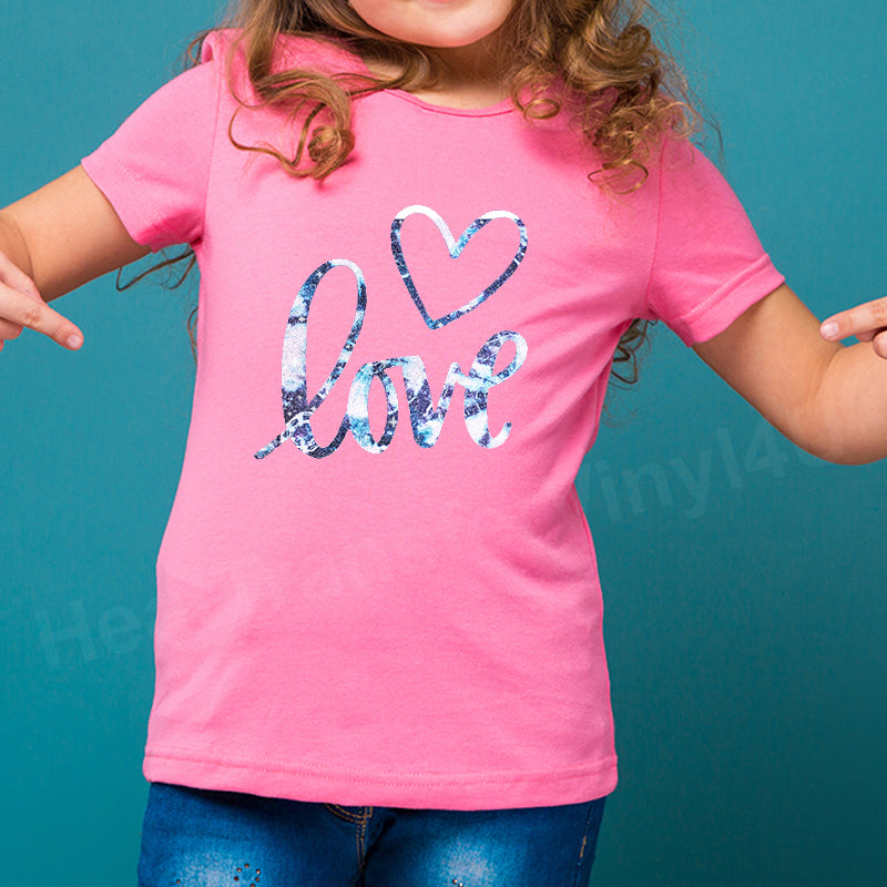 Tie Dye Glitter Patterned HTV