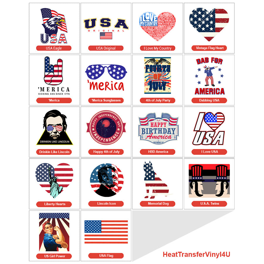 Patriotic Theme PAC HTV (8")