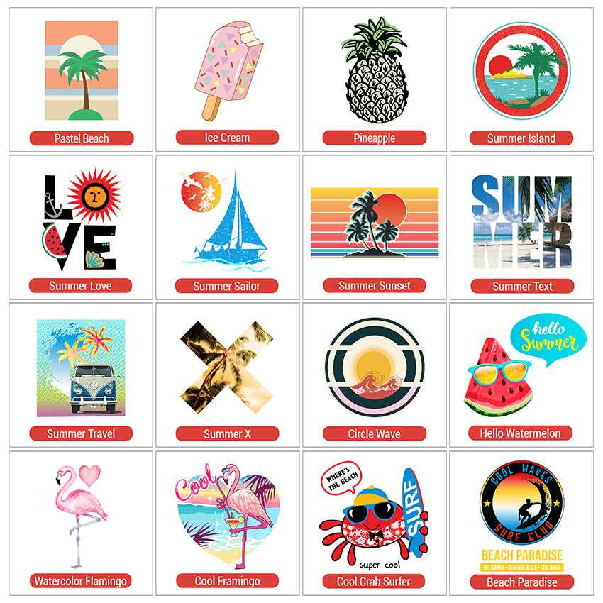 Summer Theme PAC HTV (4")