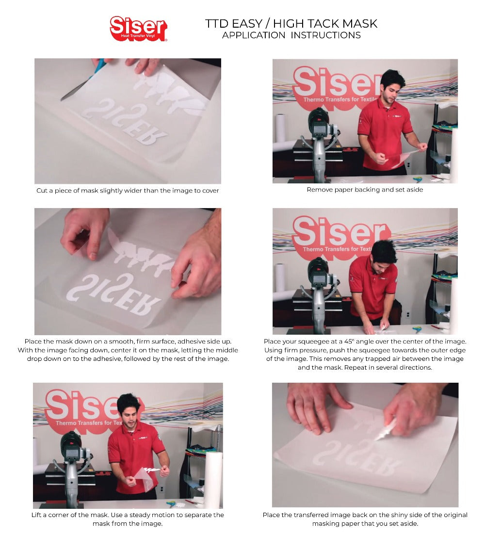 Siser Easycolor DTV direct to Vinyl and Siser TTD Easy Mask 8.4 X