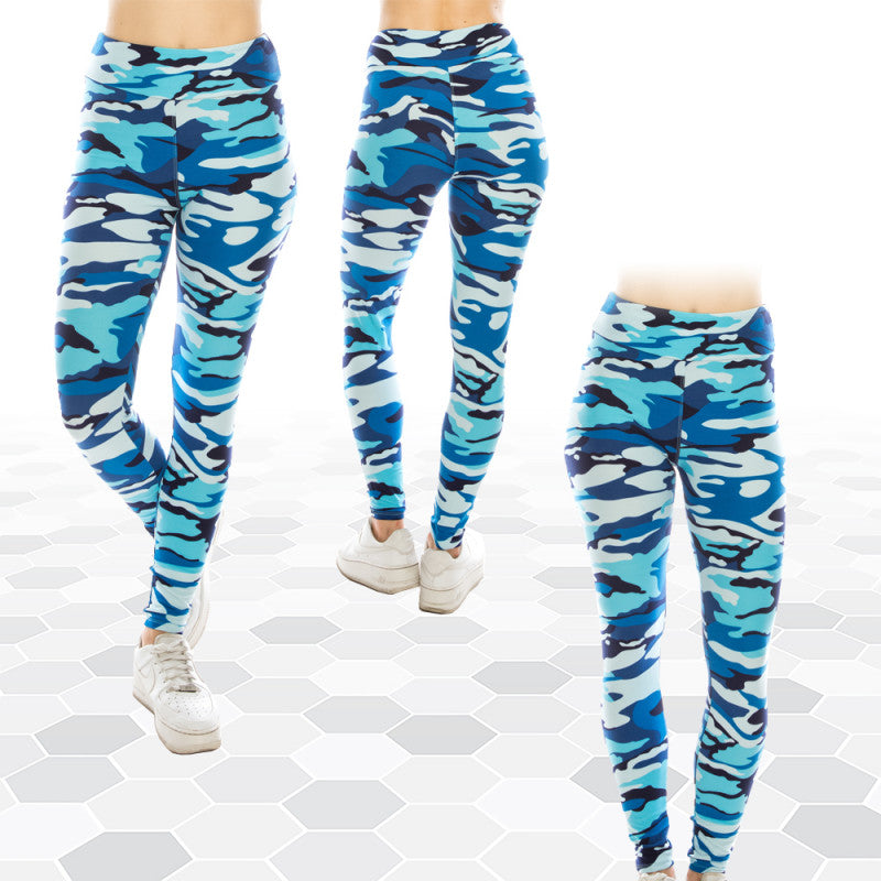 Patterned High Waist Yoga Ultra Soft Leggings (Regular/Plus Size)