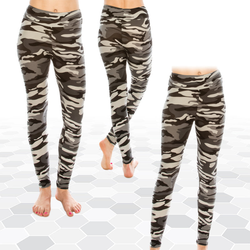 Patterned High Waist Yoga Ultra Soft Leggings (Regular/Plus Size)