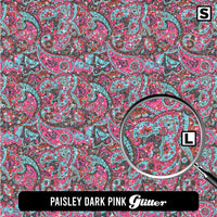 Paisley Glitter Patterned HTV (18.5" x 12")