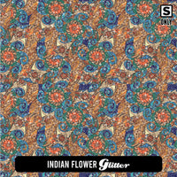 Paisley Glitter Patterned HTV (18.5" x 12")