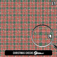 Christmas Glitter Patterned HTV (12" x 12")