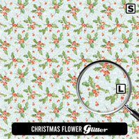 Christmas Glitter Patterned HTV (12" x 12")