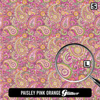 Paisley Glitter Patterned HTV (18.5" x 12")
