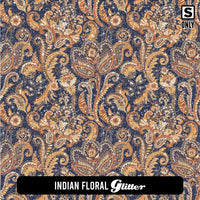 Paisley Glitter Patterned HTV (18.5" x 12")