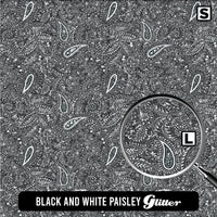 Paisley Glitter Patterned HTV (18.5" x 12")