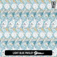 Paisley Glitter Patterned HTV (18.5" x 12")