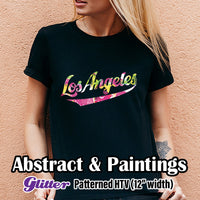 Abstract Glitter Patterned HTV