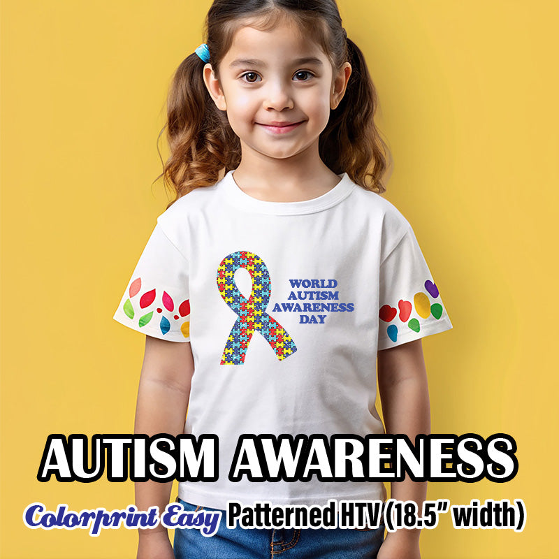 Autism Awareness Patterned HTV (18.5