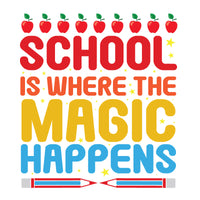 Back to School DTF Transfer Designs (4", 6", 8", 11" Length Available)