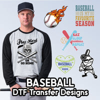 Baseball DTF Transfer Designs
