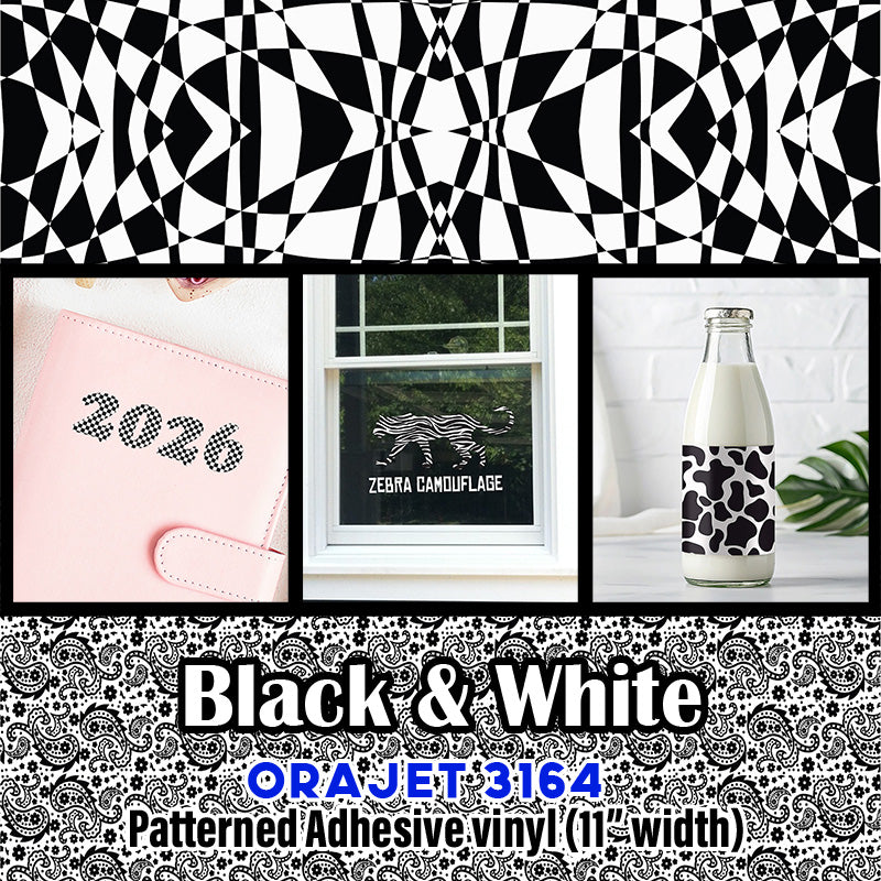 Black & White Orajet pattern