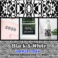 Black & White Orajet pattern