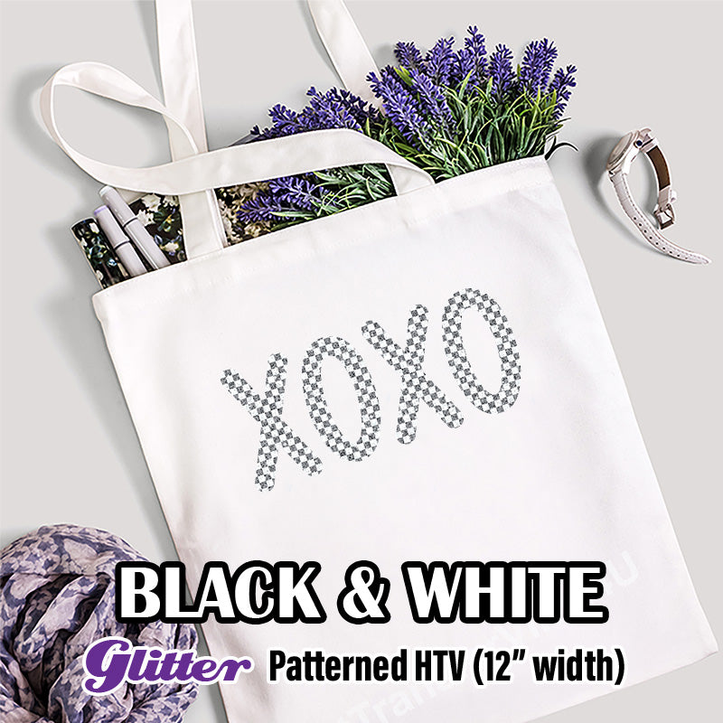 Black & White Glitter Pattern